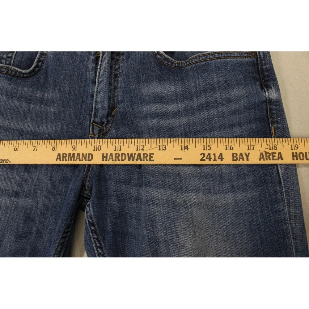 Banana Republic Jeans Traveler Slim Mens 30x21 Raw Hem Denim Cropped
